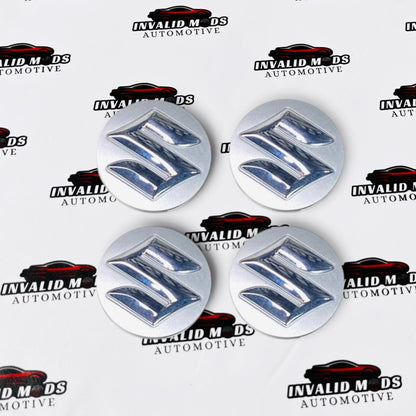 Suzuki Wheel Center Caps Set of 4 | Outer Diameter (54 mm)