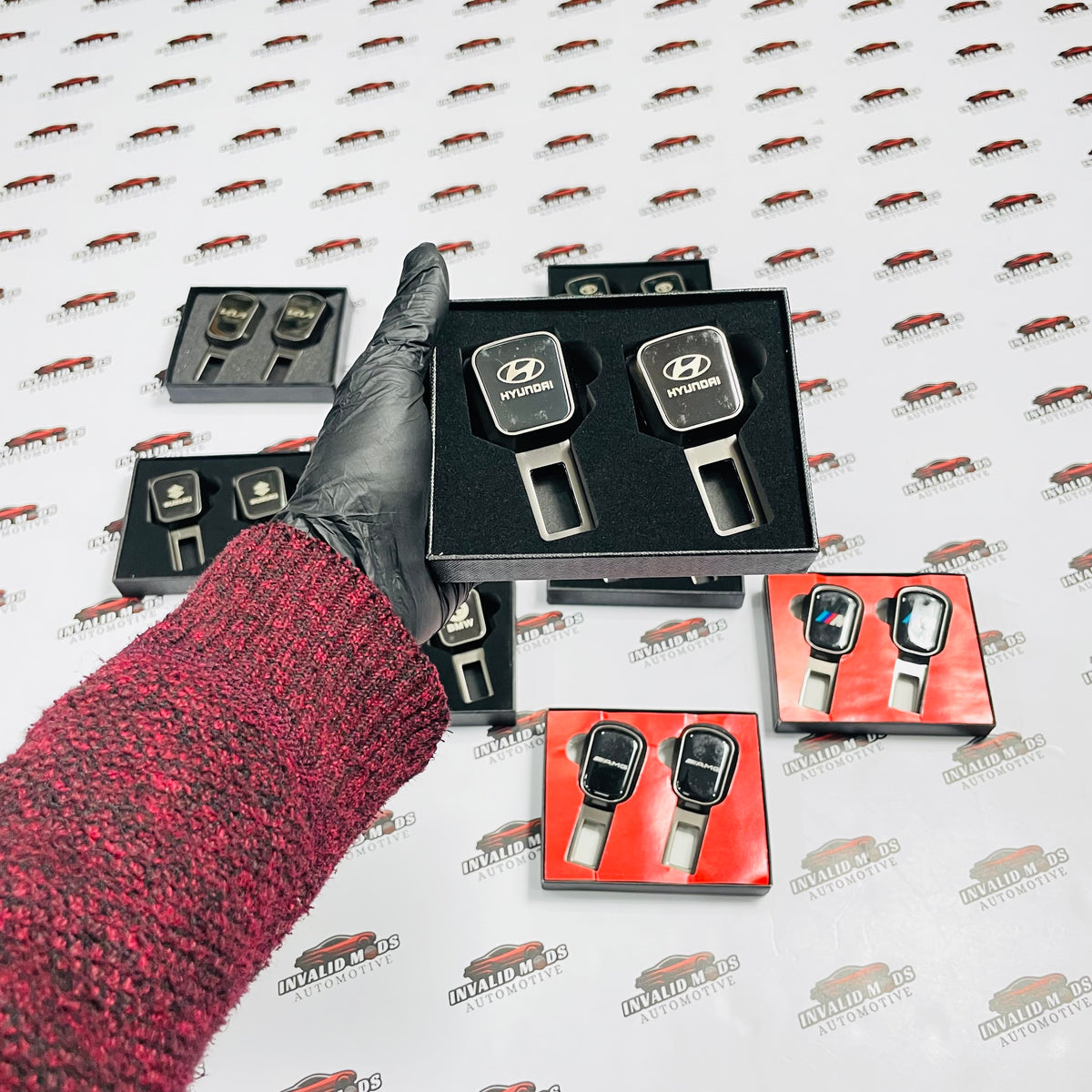 Seat Belt Buckle Clips (Pair) | Fits BMW,Mercedes,Audi,Toyota,Honda,Suzuki,Hyundai & kia