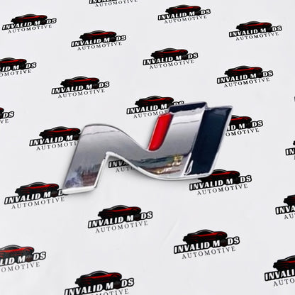 N Line 3D Metal Sticker | Universal Aftermarket Car Emblem Badge