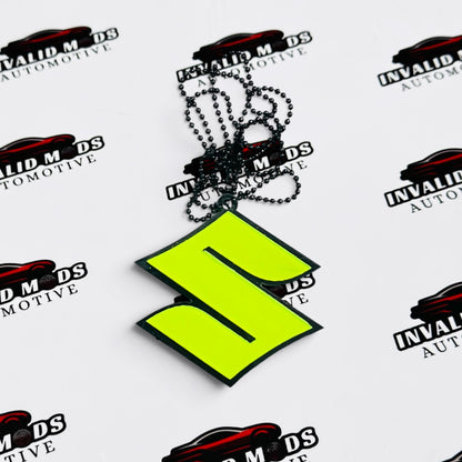 Neon Fluorescent Car Mirror Hanging for All Cars – Stylish Car Interior Accessory