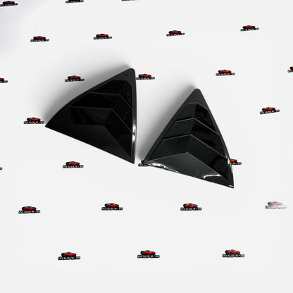 Skoda Octavia Side Window Louvers | Gloss Black ABS | Compatible with 2020+ Models