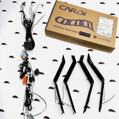 CARDI K4 OEM Ambient Light Kit for Toyota Innova Hycross (2023 Onwards) – 17-Piece Smart Interior RGB LED Lighting Set
