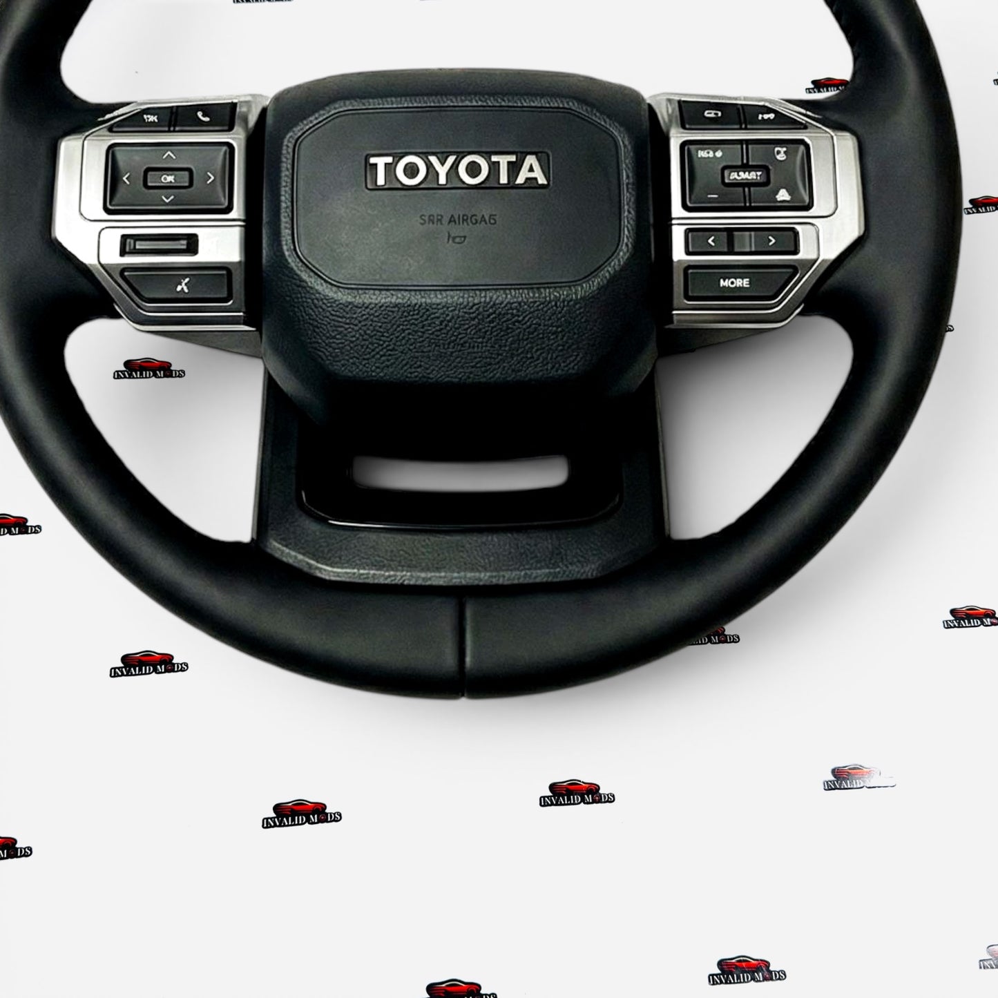 Toyota Land Cruiser Prado LC250 Piano Black Steering Wheel | Premium Gloss Finish