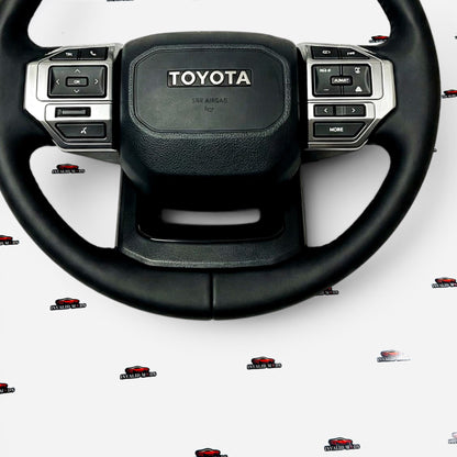 Toyota Land Cruiser Prado LC250 Piano Black Steering Wheel | Premium Gloss Finish