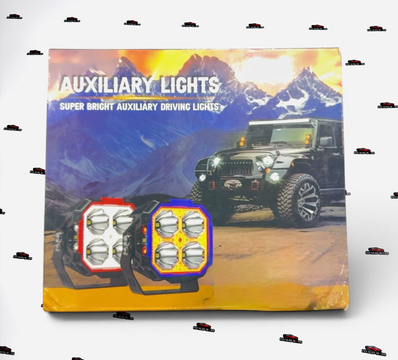 Universal Off-Road LED Driving Lights – High-Intensity Multi-Ring Auxiliary Lamps (Pair)