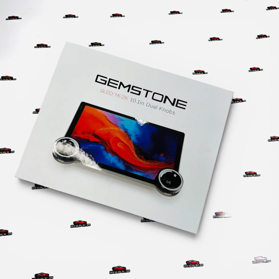 Gemstone 10.1" QLED Android Car Stereo Display – Dual Knob Control