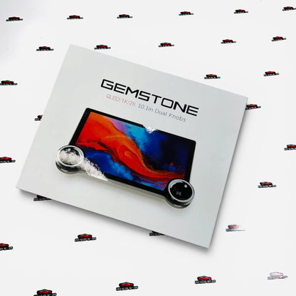 Gemstone 10.1" QLED Android Car Stereo Display – Dual Knob Control