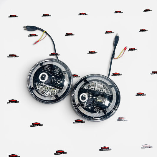 Mahindra Thar Hawk Eye LED Projector Headlights | Twin Projector Headlamps with DRL | Plug & Play Upgrade