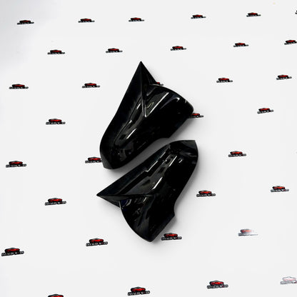 Hyundai Creta Batman-Style Mirror Covers | Gloss Black ABS Replacement Set (2014–2019)