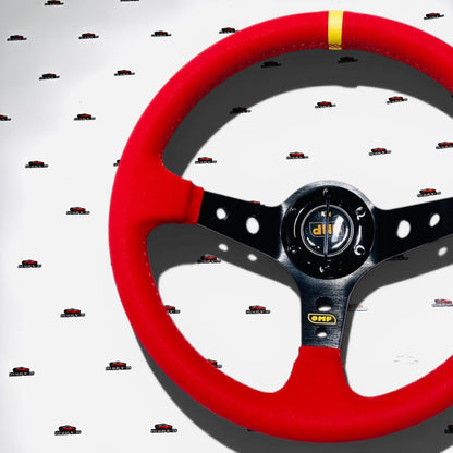 OMP Racing Steering Wheel | Alcantara Grip Universal Sport Wheel 350mm