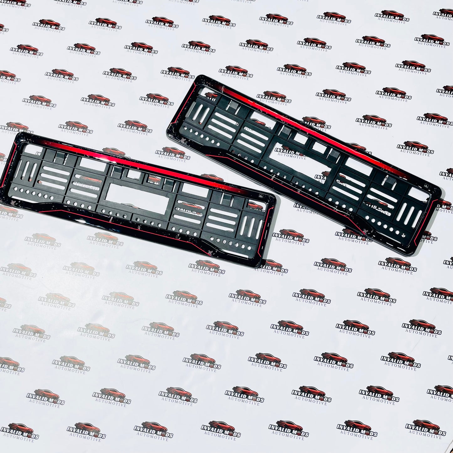 Number plate frames 3d texture finish (pair)