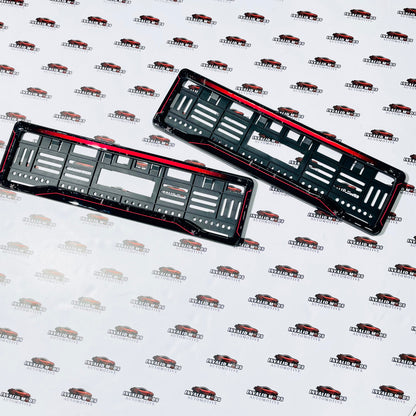Number plate frames 3d texture finish (pair)