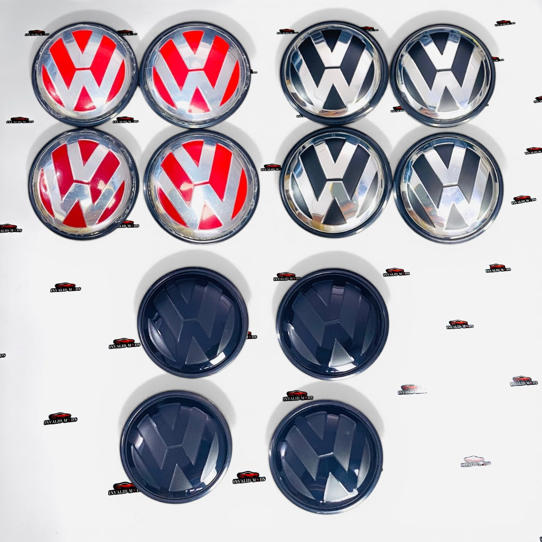 Volkswagen Polo Wheel Center Caps – Premium Set of 4 (High-Quality Replacement)