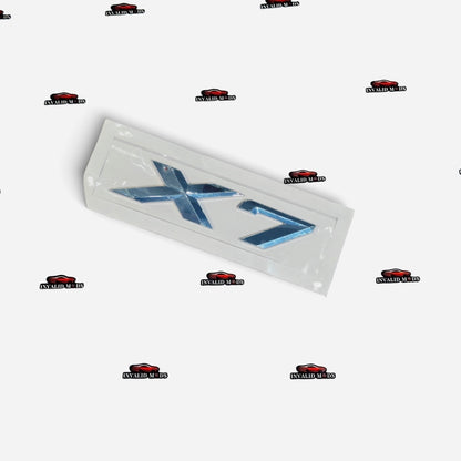 BMW X Series Rear Emblems | OEM Style Badge | Compatible with X1, X2, X3, X4, X5, X6 & X7
