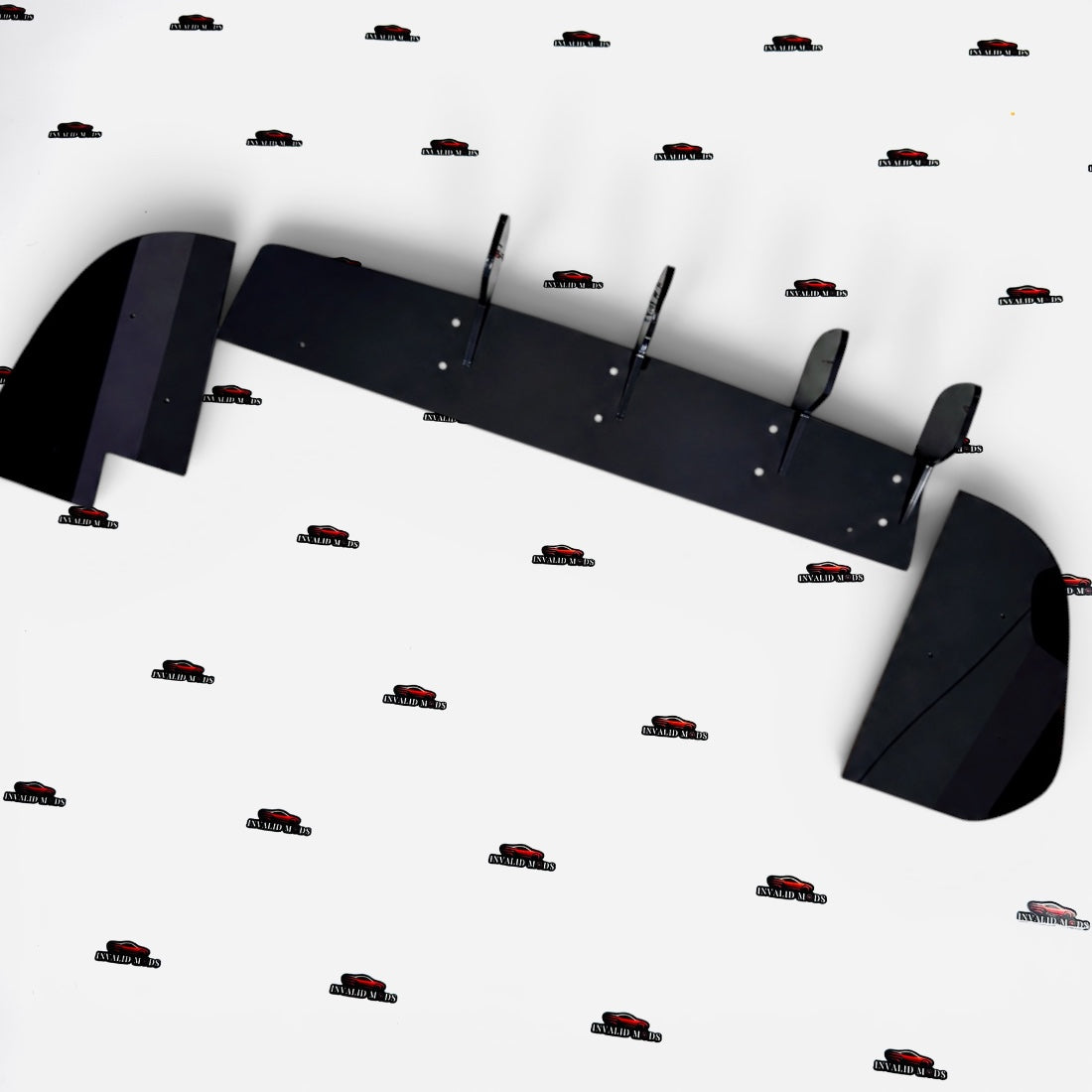Hyundai i20 N-Line Glossy Black Rear Diffuser | Sporty 4-Fin Bumper Lip Kit