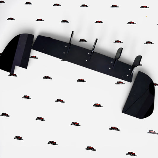 Hyundai i20 N-Line Glossy Black Rear Diffuser | Sporty 4-Fin Bumper Lip Kit