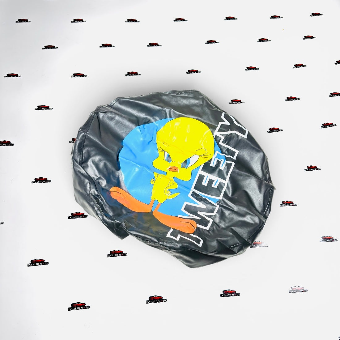 Universal Stepney Cover | Premium Leather Finish Spare Wheel Cover with Printed Designs