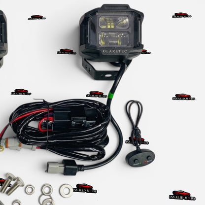 Universal LED Auxiliary Lights – High-Performance Dual Beam Set of 2 for Motorcycles, Cars & Off-Road Vehicles