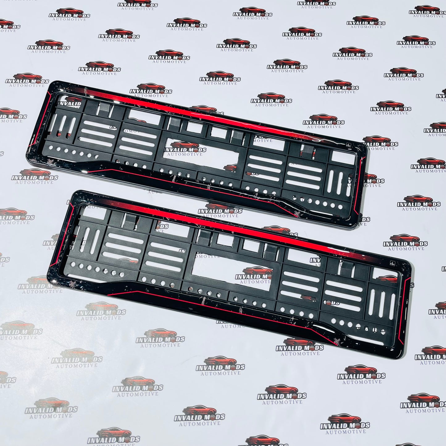 Number plate frames 3d texture finish (pair)