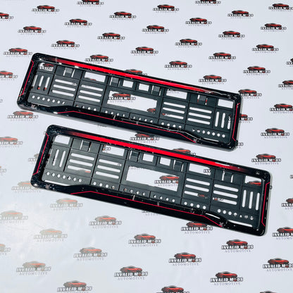 Number plate frames 3d texture finish (pair)