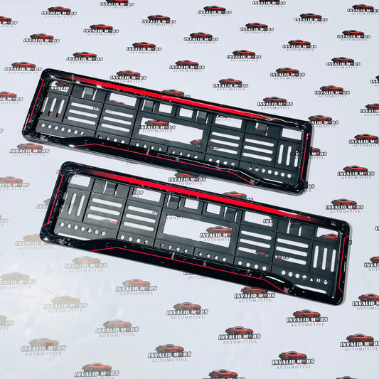 Number plate frames 3d texture finish (pair)