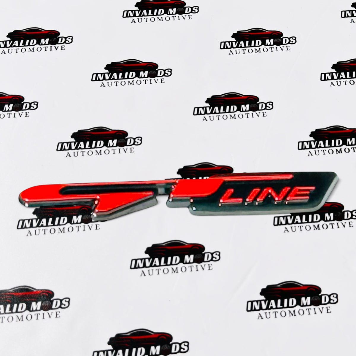 GT Line 3D Metal Sticker – Universal Car Emblem Badge