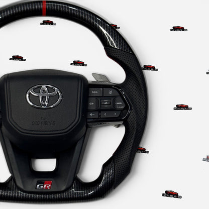 Carbon Fiber Steering Wheel for Toyota Fortuner, Crysta, Hilux, Innova | Premium Aftermarket Upgrade