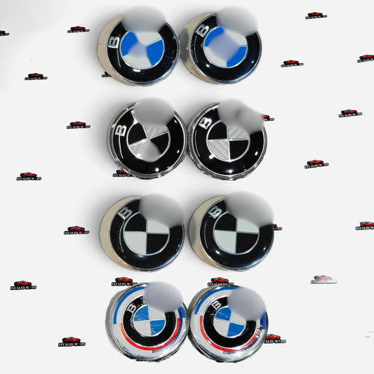 BMW Black Wheel Center Caps – Premium Set of 4 (68mm)| Stylish Replacement Hub Caps for BMW Rims