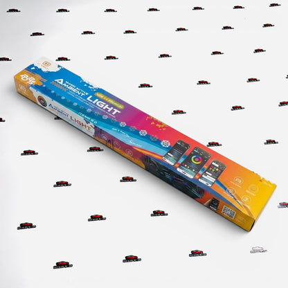 Cardi K4 Set Of 18 Ambient Light | Car Smart RGB Ambient LED Lighting Kit | Multicolor Interior Lights with App Control