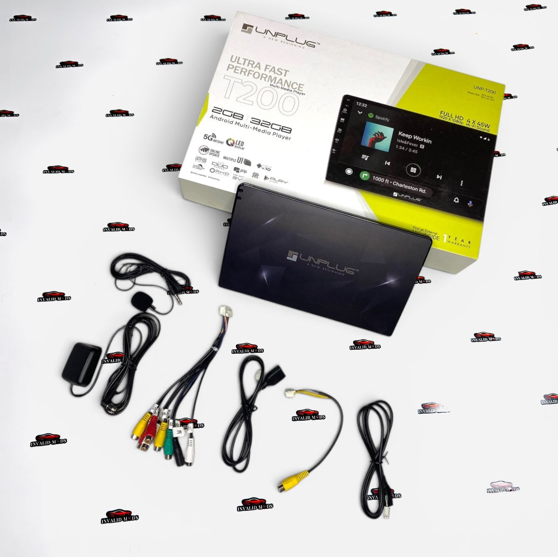 UNPLUG UNP-T200 Android Car Multimedia Player | Premium Aftermarket Entertainment System