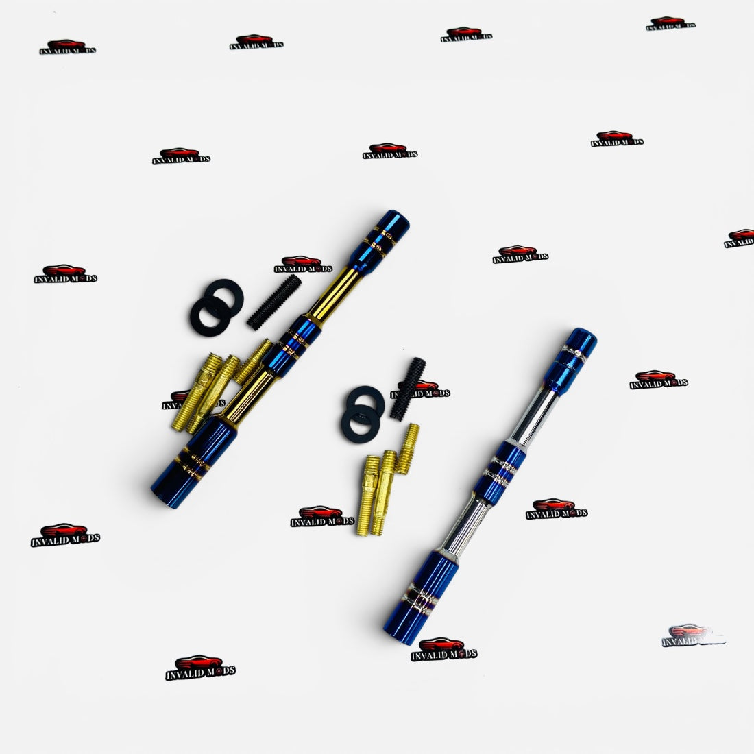 Universal Aluminum Car Antenna – Burnt Finish Sporty Design in Gold & Silver