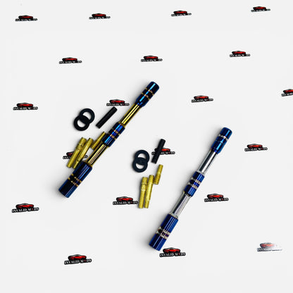 Universal Aluminum Car Antenna – Burnt Finish Sporty Design in Gold & Silver