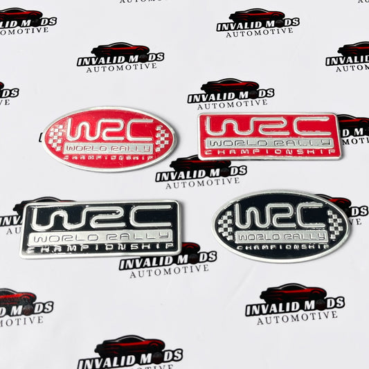 WRC Stickers for Cars | Rally Racing Decals in Black & Red Color Options