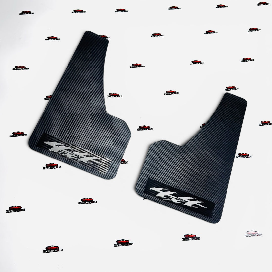 Racing Mudflaps Front or Rear | Universal Carbon Finish | Premium Splash Guards