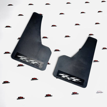 Racing Mudflaps Front or Rear | Universal Carbon Finish | Premium Splash Guards