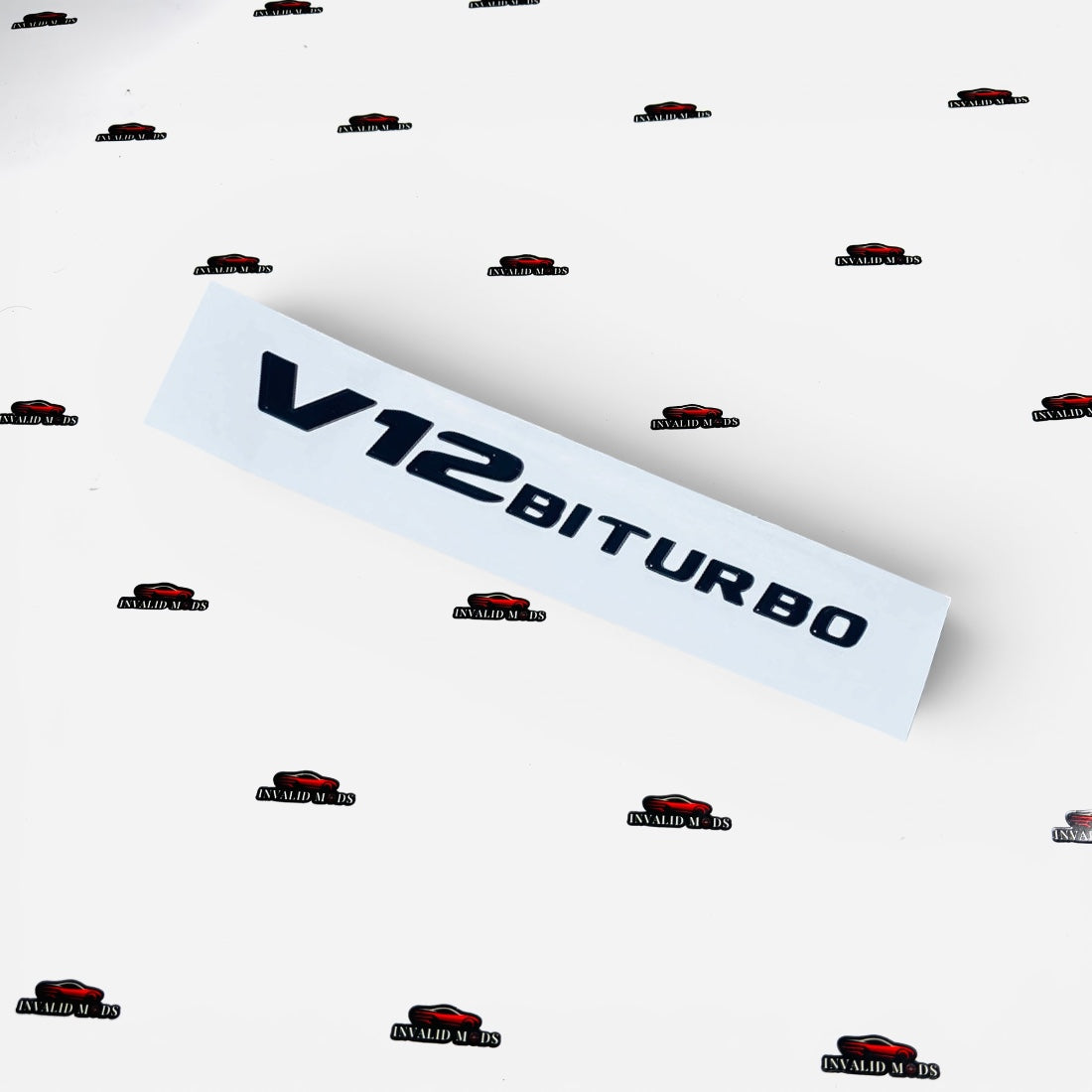 V12 Bi-Turbo Rear Emblem | OEM-Style Performance Badge Replacement