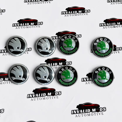 Skoda Wheel Caps Set of 4 | Outer Diameter (55 mm)