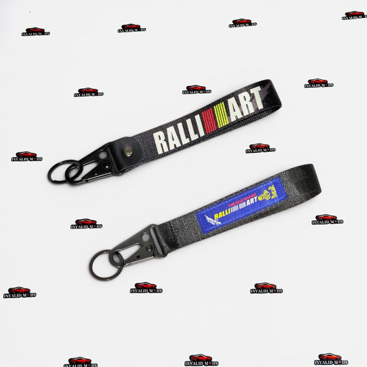 Ralli-Art Car Keychain | Premium Automotive Key Ring for Car Enthusiasts | 2 Color Options