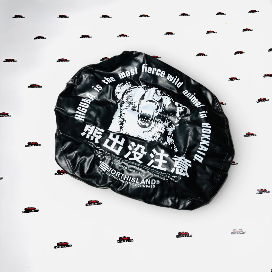 Universal Stepney Cover | Premium Leather Finish Spare Wheel Cover with Printed Designs