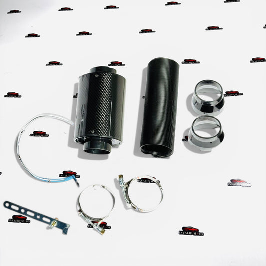 Universal Carbon Fiber Cold Air Intake Kit | High Performance Air Intake System for Cars