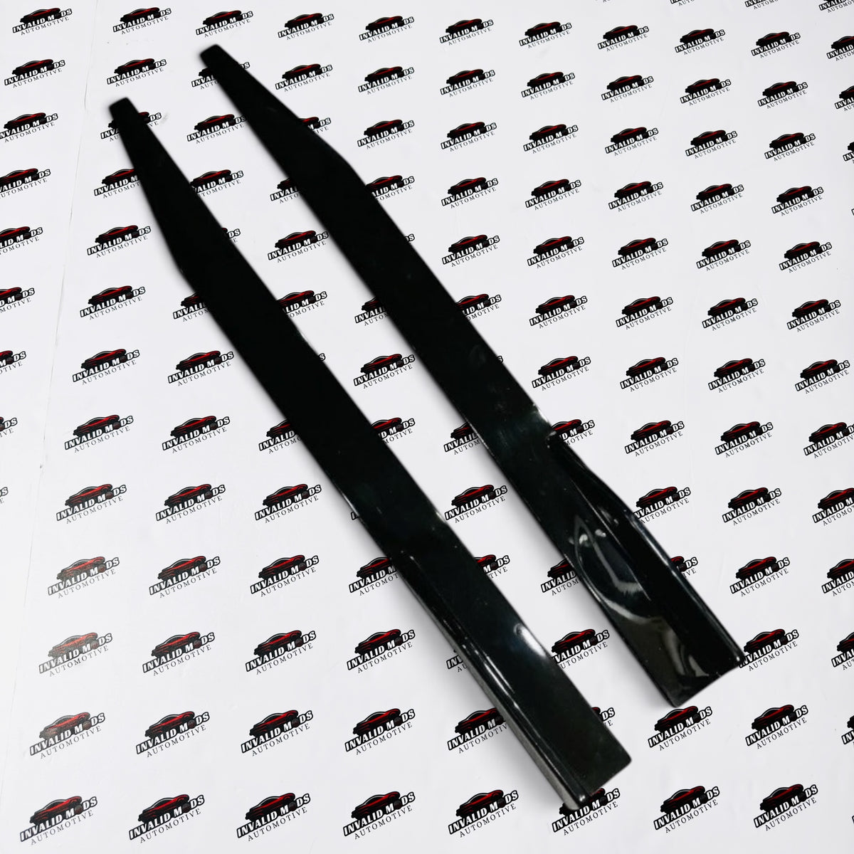 Volkswagen Polo Front Splitters Gloss Black | ABS Front Lip Kit (2014+)