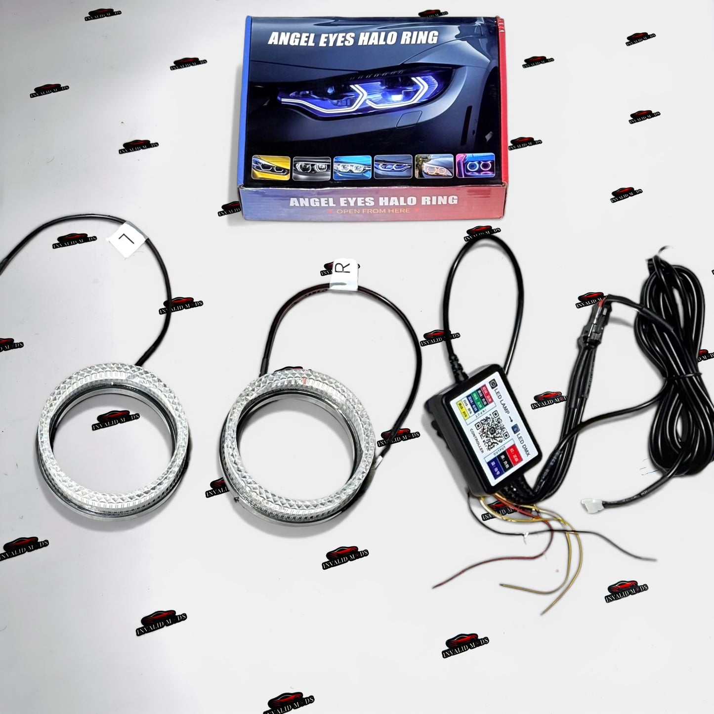 Universal LED Angel Eyes Halo Ring DRL Kit | Premium Headlight Upgrade for Cars