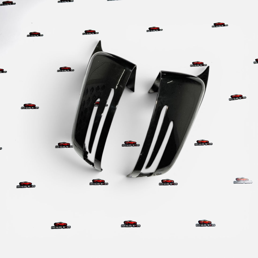 Mercedes-Benz C-Class W204 Mirror Covers | Gloss Black ABS | Compatible with 2007–2014