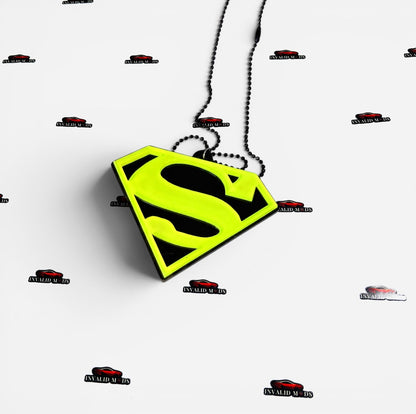 "Fluorescent Green Car Mirror Hanging – Stylish Interior Car Accessory for Modern Vehicles"