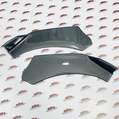 Carbon Fiber Universal Front Splitter Kit Set of 3 | ABS Quality