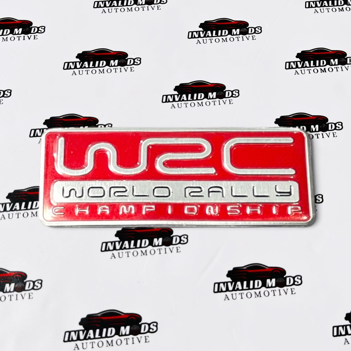 WRC Stickers for Cars | Rally Racing Decals in Black & Red Color Options