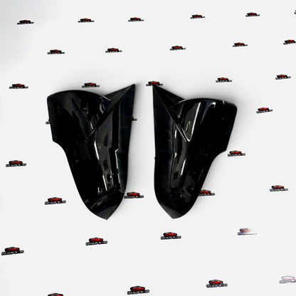 Hyundai Creta Batman-Style Mirror Covers | Gloss Black ABS Replacement Set (2014–2019)