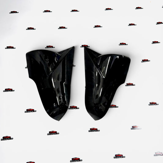 Hyundai Creta Batman-Style Mirror Covers | Gloss Black ABS Replacement Set (2014–2019)