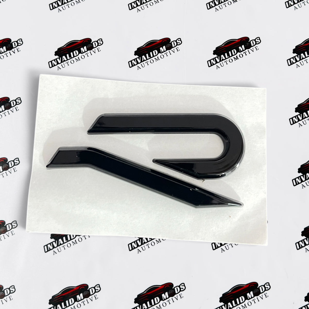 R Logo Sticker | Premium Finish Emblem with Multiple Colour Options