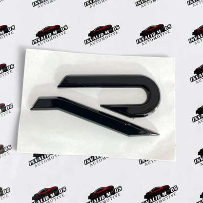 R Logo Sticker | Premium Finish Emblem with Multiple Colour Options